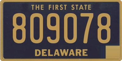 DE license plate 809078