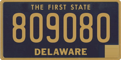 DE license plate 809080
