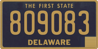 DE license plate 809083