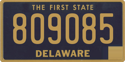 DE license plate 809085