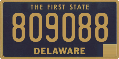 DE license plate 809088