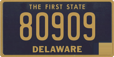 DE license plate 80909