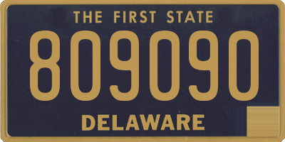 DE license plate 809090
