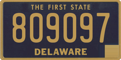 DE license plate 809097