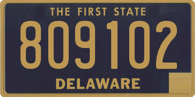 DE license plate 809102
