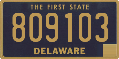 DE license plate 809103