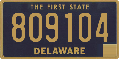 DE license plate 809104