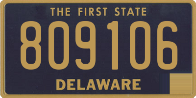 DE license plate 809106