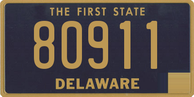 DE license plate 80911
