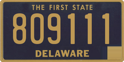 DE license plate 809111