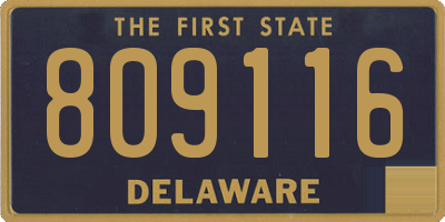 DE license plate 809116