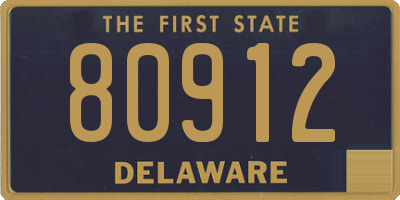 DE license plate 80912
