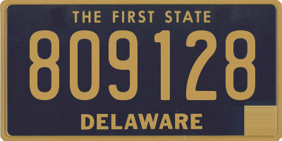 DE license plate 809128