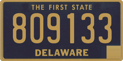 DE license plate 809133