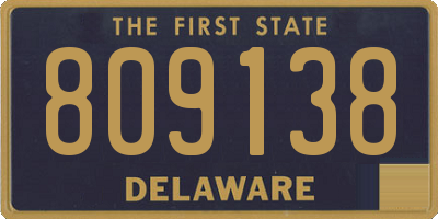DE license plate 809138