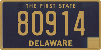 DE license plate 80914