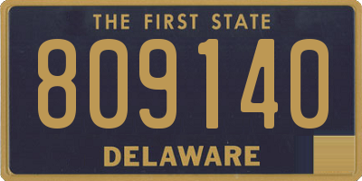 DE license plate 809140