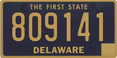 DE license plate 809141