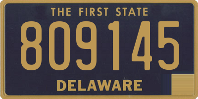 DE license plate 809145