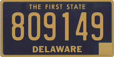 DE license plate 809149