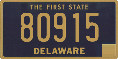 DE license plate 80915