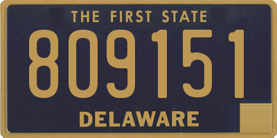 DE license plate 809151