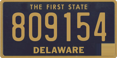 DE license plate 809154