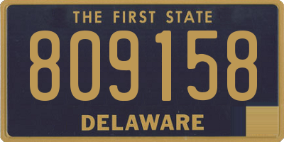 DE license plate 809158