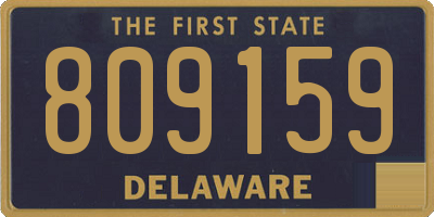 DE license plate 809159