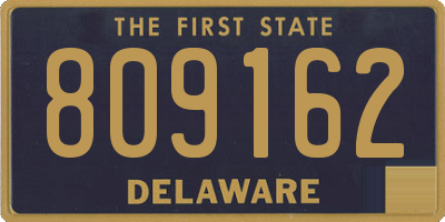 DE license plate 809162
