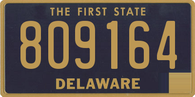 DE license plate 809164