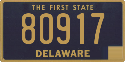 DE license plate 80917