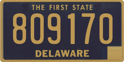 DE license plate 809170
