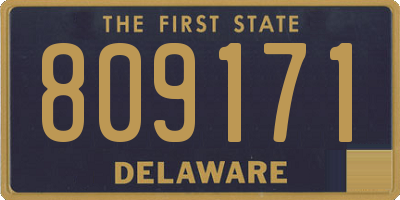 DE license plate 809171