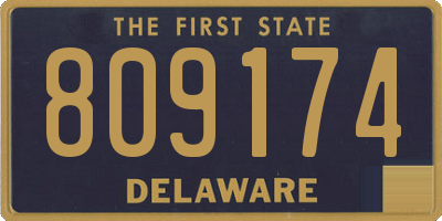 DE license plate 809174