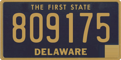 DE license plate 809175