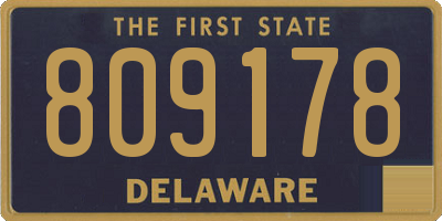 DE license plate 809178