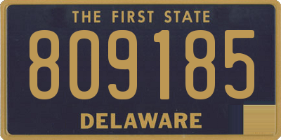 DE license plate 809185