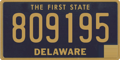 DE license plate 809195