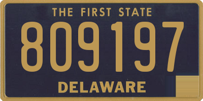DE license plate 809197