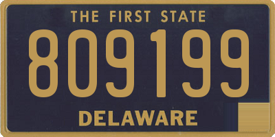 DE license plate 809199