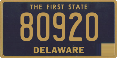 DE license plate 80920