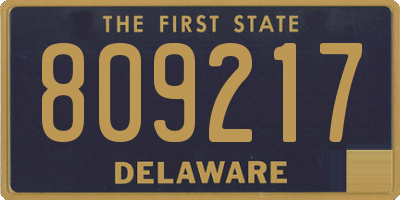 DE license plate 809217