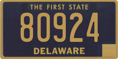 DE license plate 80924