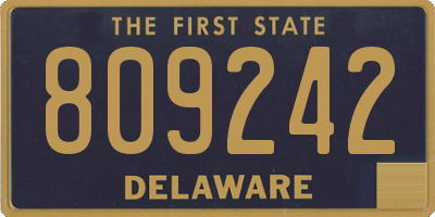 DE license plate 809242