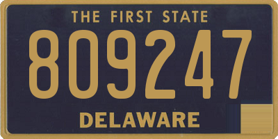 DE license plate 809247