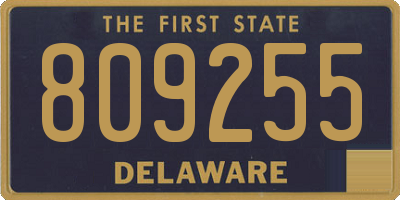 DE license plate 809255