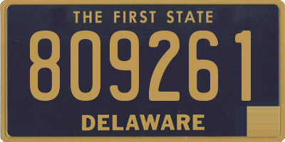 DE license plate 809261
