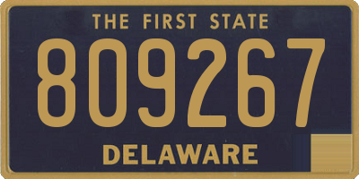 DE license plate 809267