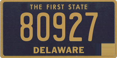 DE license plate 80927